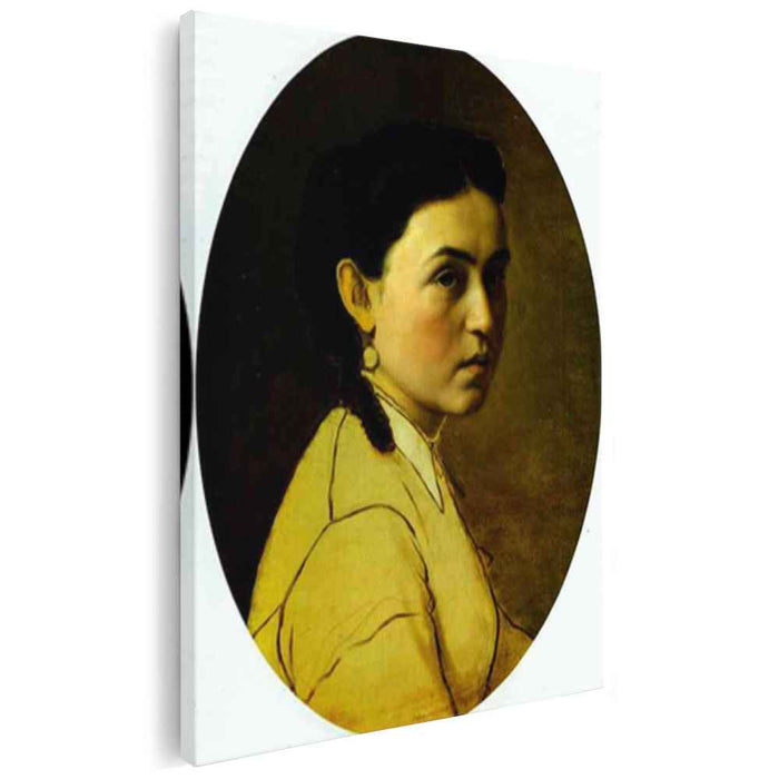 Portrait of Yelena Perova, n e Scheins, The Artist s First Wife by Vasily Perov