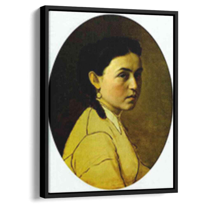Portrait of Yelena Perova, n e Scheins, The Artist s First Wife by Vasily Perov