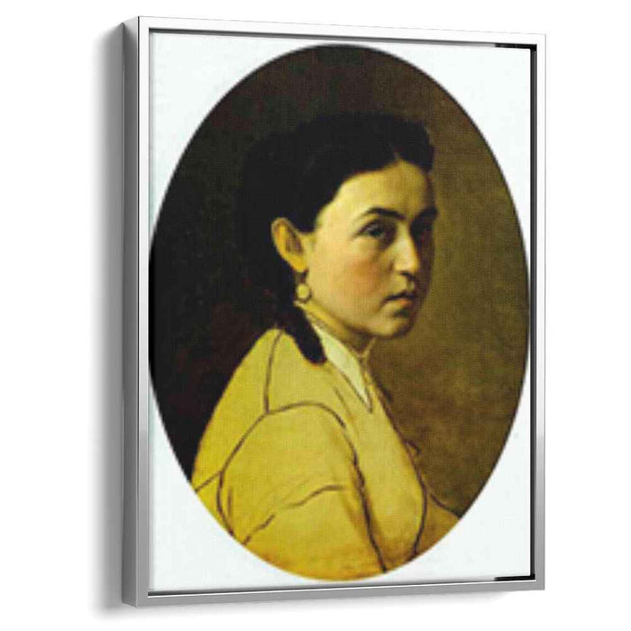 Portrait of Yelena Perova, n e Scheins, The Artist s First Wife by Vasily Perov