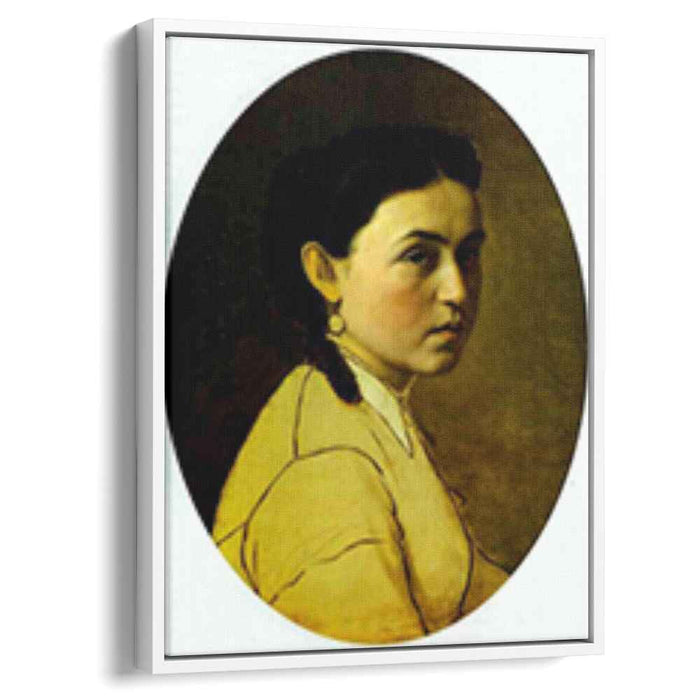Portrait of Yelena Perova, n e Scheins, The Artist s First Wife by Vasily Perov