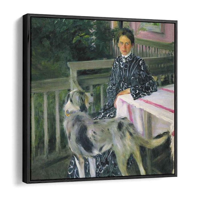 Portrait of Yulia Yevstafievna Kustodieva, the artist's wife (1903) by Boris Kustodiev