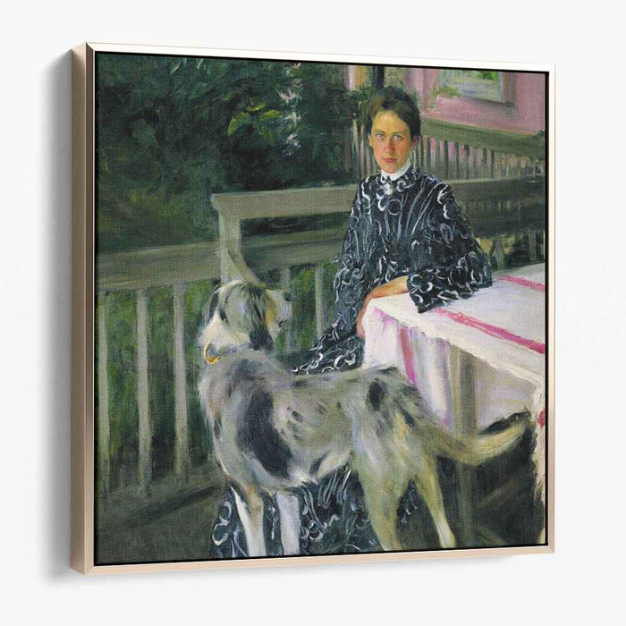 Portrait of Yulia Yevstafievna Kustodieva, the artist's wife (1903) by Boris Kustodiev