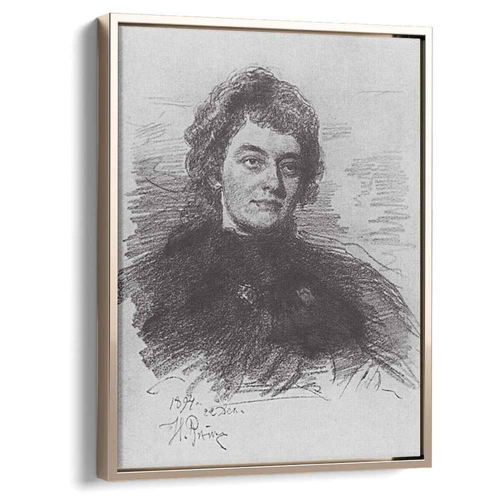 Portrait of Zinaida Nikolayevna Gippius (1894) by Ilya Repin