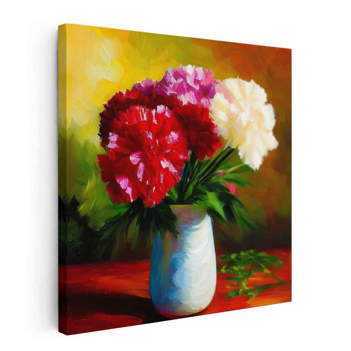 Weightless Blossoms: Lifelike Floral Still Life Canvas Art