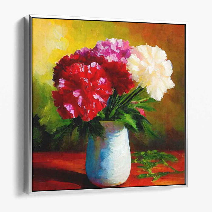 Weightless Blossoms: Lifelike Floral Still Life Canvas Art