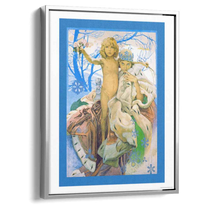 Poster presentation of Andersen's Snow Queen by Alphonse Mucha