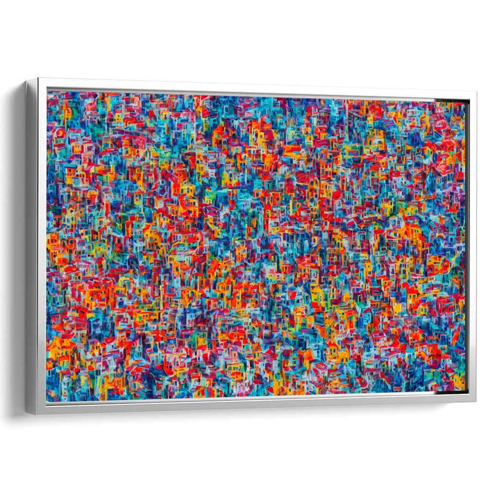 Energetic Flux: Dynamic Abstract Expressionist Canvas Art