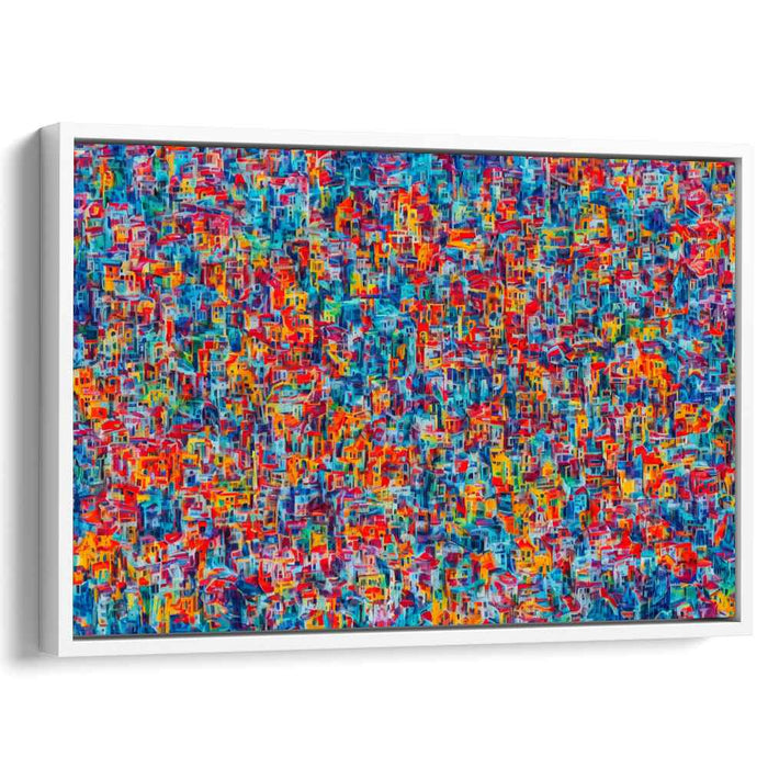 Energetic Flux: Dynamic Abstract Expressionist Canvas Art