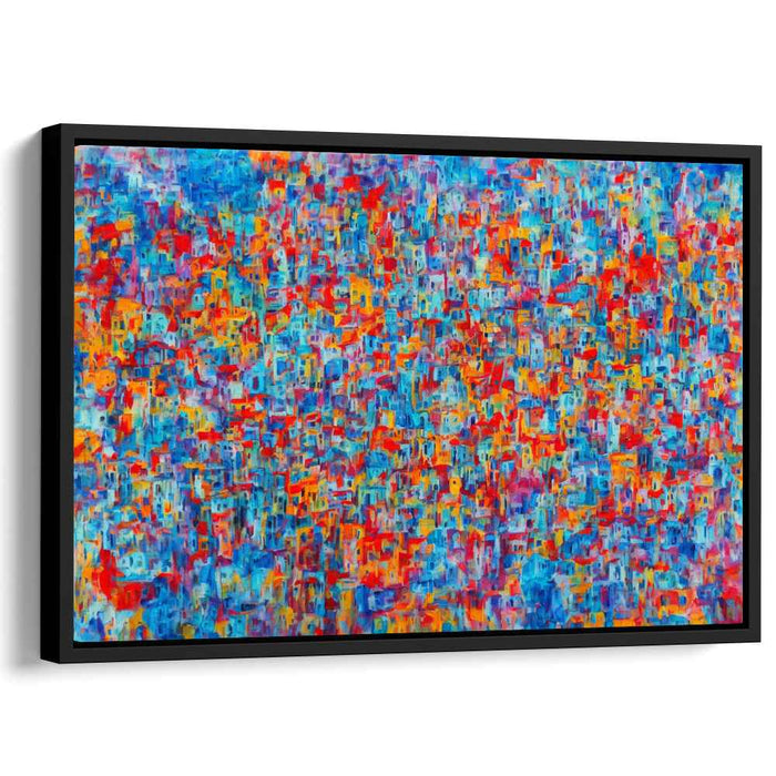 Emotive Palette: Abstract Expressionist Colorful Canvas Art Print
