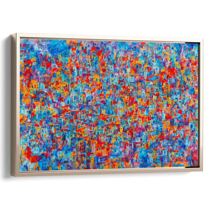 Emotive Palette: Abstract Expressionist Colorful Canvas Art Print