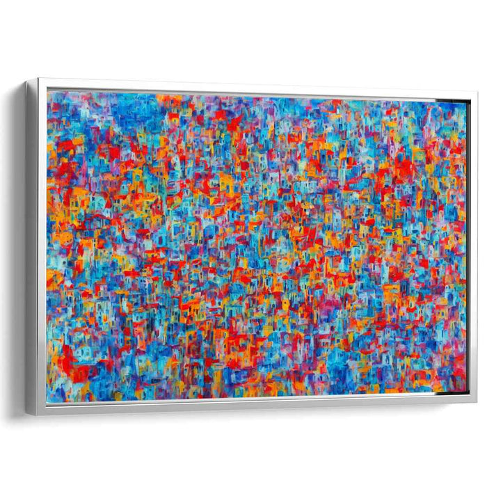 Emotive Palette: Abstract Expressionist Colorful Canvas Art Print