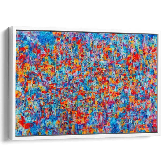 Emotive Palette: Abstract Expressionist Colorful Canvas Art Print