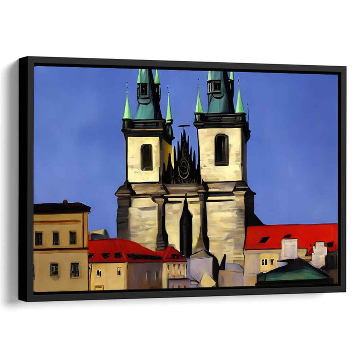 Majestic Gothic Cathedral: Timeless Architectural Elegance Canvas Art Print