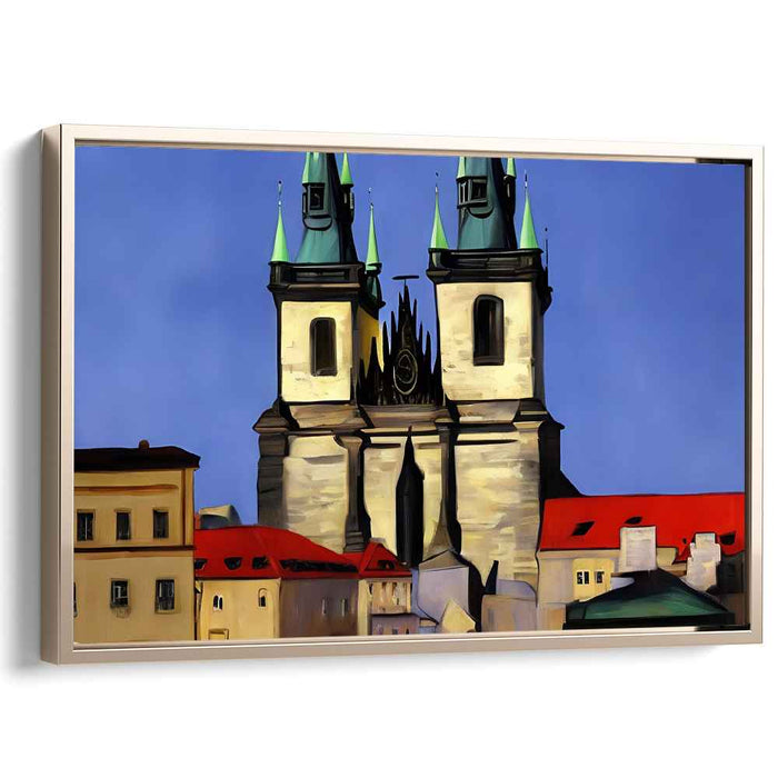 Majestic Gothic Cathedral: Timeless Architectural Elegance Canvas Art Print
