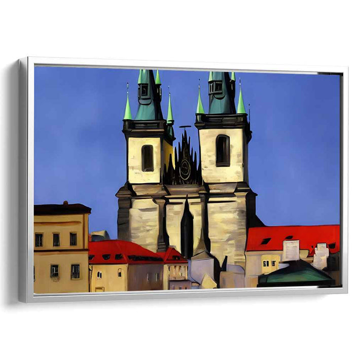 Majestic Gothic Cathedral: Timeless Architectural Elegance Canvas Art Print