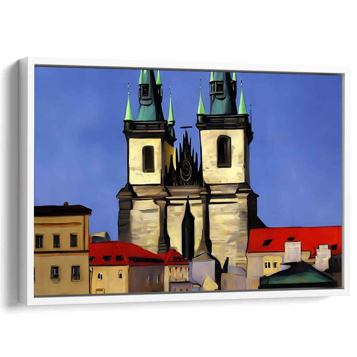 Majestic Gothic Cathedral: Timeless Architectural Elegance Canvas Art Print