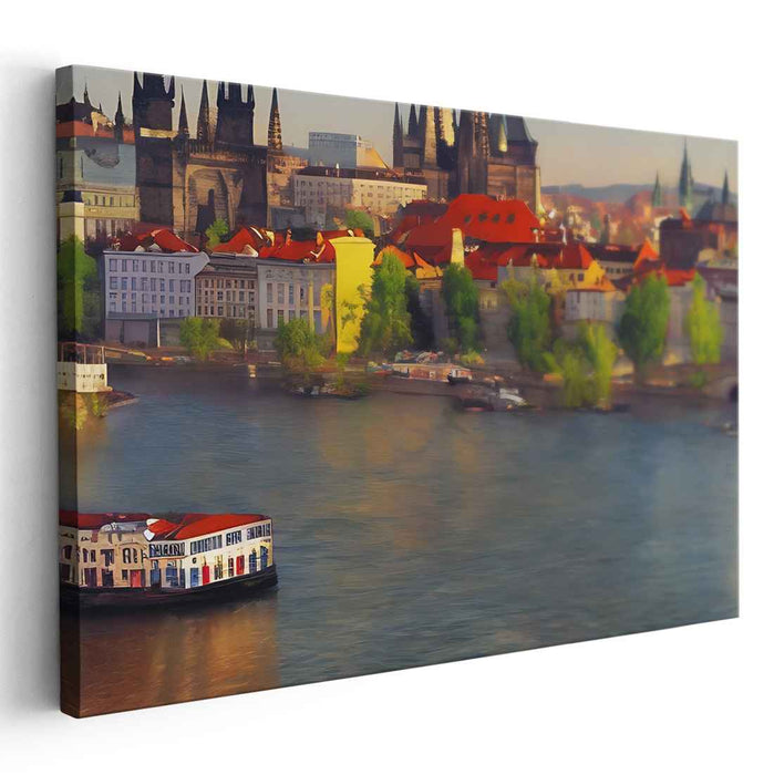 Echoes of Old Cobblestone Streets: European Cityscape with Historic Charm