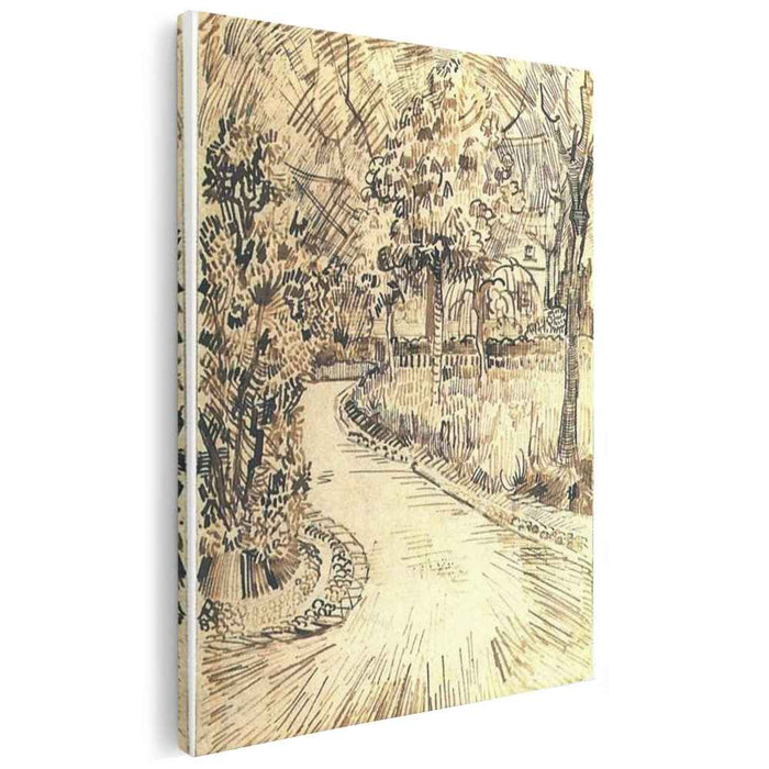 Public Garden with a Corner of the Yellow House (1888) by Vincent van Gogh