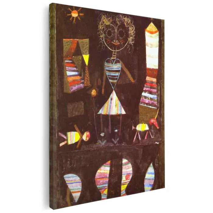 Puppet theater (1923) by Paul Klee