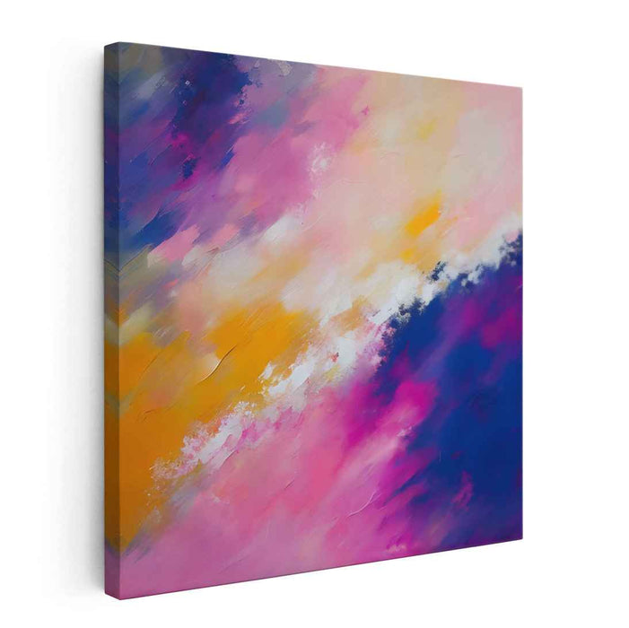 Ephemeral Energy Dance: Dynamic Abstract Expressionist Canvas Art Print