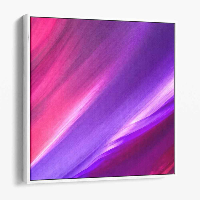 Cosmic Mist of Mauve: Abstract Purple and Magenta Canvas Art Print