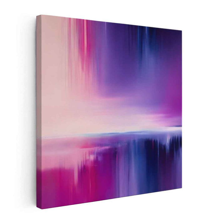 Amethyst Ripples: Abstract Cascade in Purple and Pink