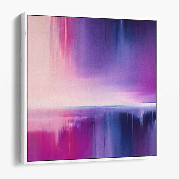 Amethyst Ripples: Abstract Cascade in Purple and Pink