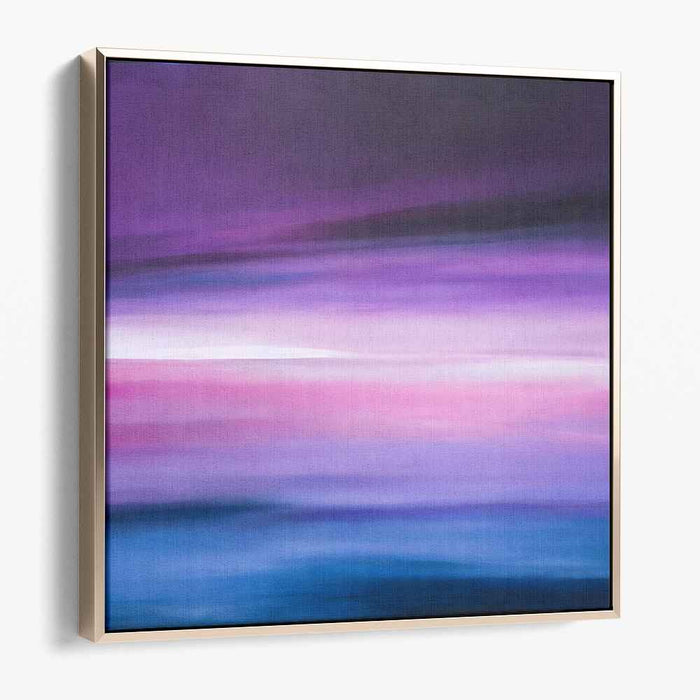 Lavender Twilight: Serene Abstract Seascape Canvas Art