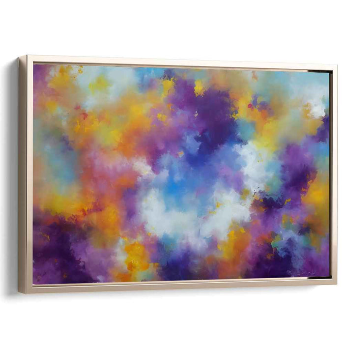 Vivid Mirage: Abstract Expressionist Canvas Art in Vivid Colors