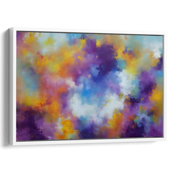 Vivid Mirage: Abstract Expressionist Canvas Art in Vivid Colors