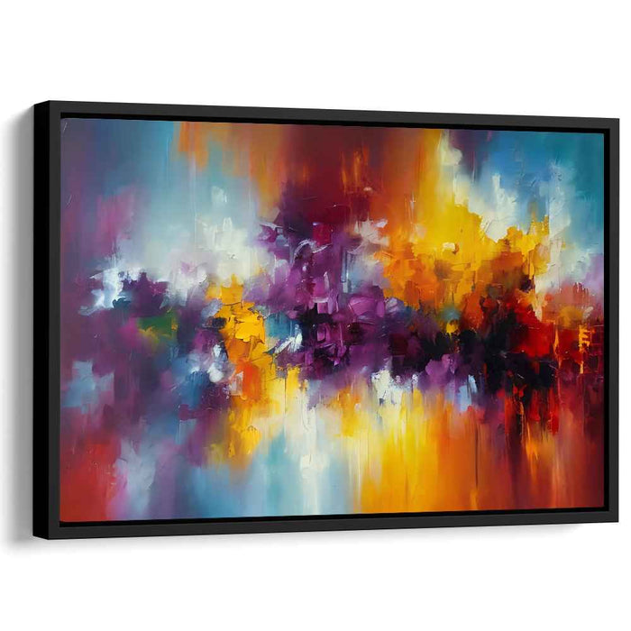 Color Movement Chaos: Abstract Expressionist Canvas Art Print