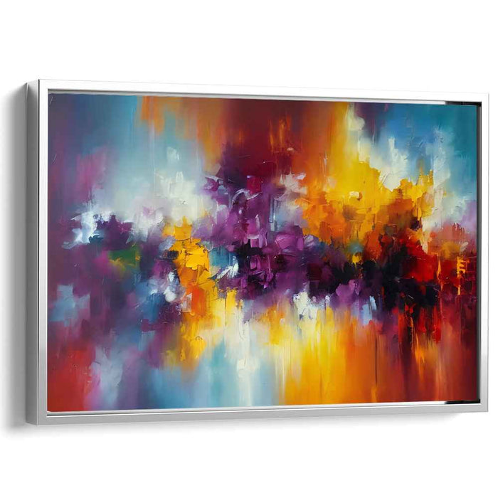 Color Movement Chaos: Abstract Expressionist Canvas Art Print