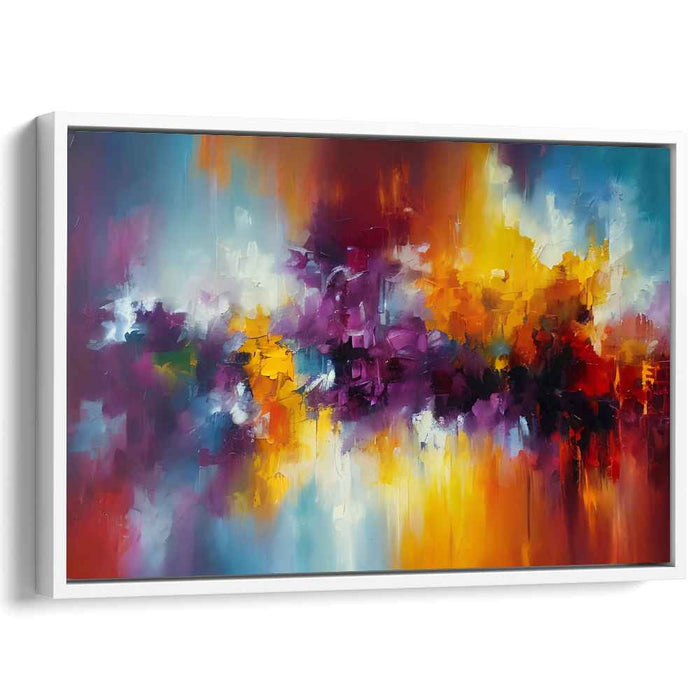 Color Movement Chaos: Abstract Expressionist Canvas Art Print