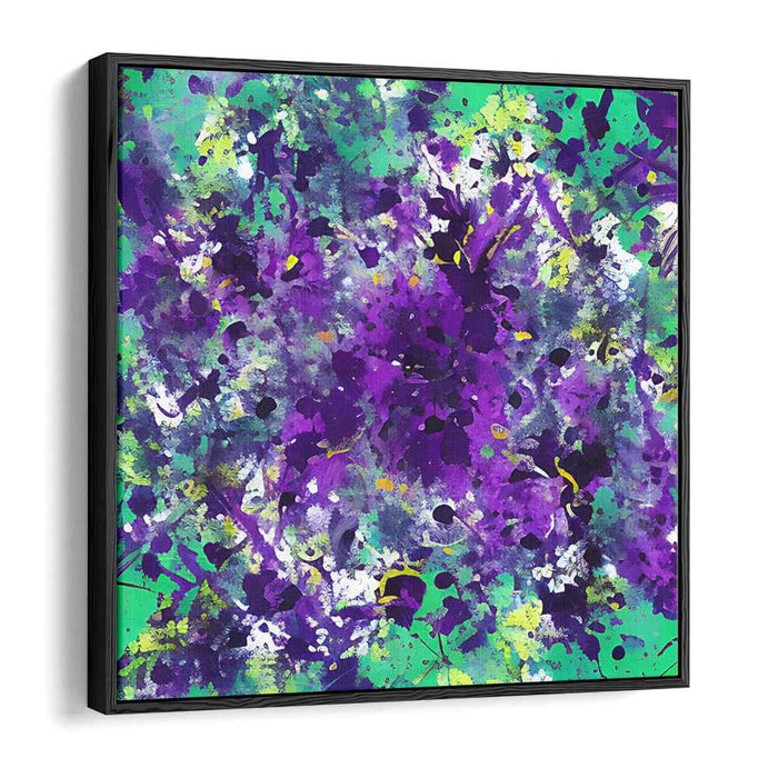 Vivid Energy Explosion: Energetic Abstract Expressionist Canvas Art Print