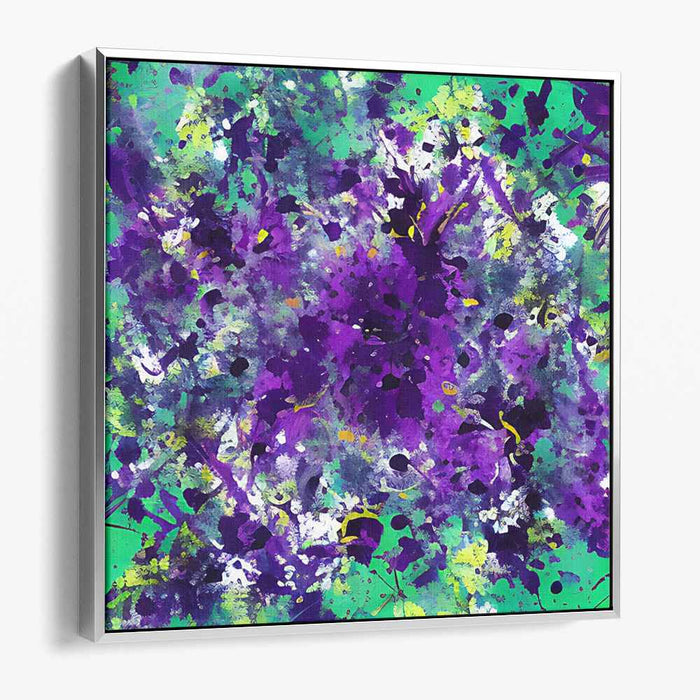 Vivid Energy Explosion: Energetic Abstract Expressionist Canvas Art Print