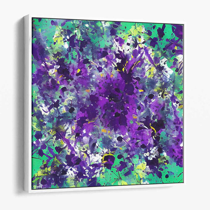 Vivid Energy Explosion: Energetic Abstract Expressionist Canvas Art Print