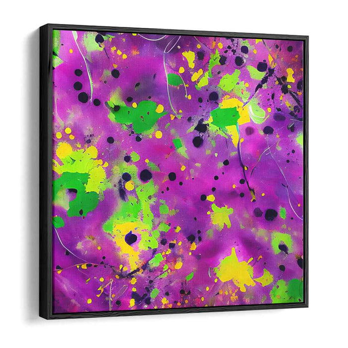 Chaos of Color Burst: Abstract Splatter Canvas Art