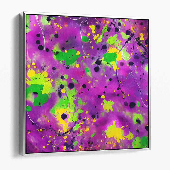 Chaos of Color Burst: Abstract Splatter Canvas Art