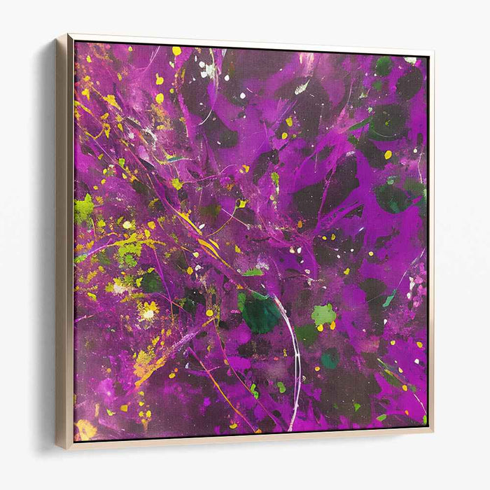 Ink Mirage Dance: Dynamic Abstract Splatter Canvas Art