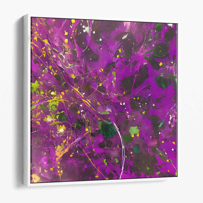 Ink Mirage Dance: Dynamic Abstract Splatter Canvas Art