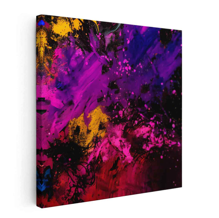 Expression Burst Print: Abstract Expressionist Explosion Canvas Art Print