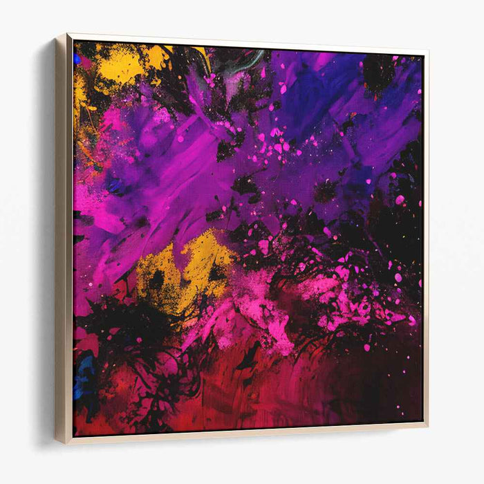 Expression Burst Print: Abstract Expressionist Explosion Canvas Art Print