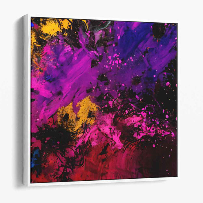 Expression Burst Print: Abstract Expressionist Explosion Canvas Art Print