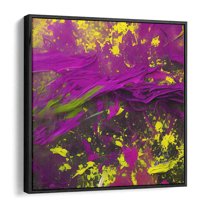 Electric Magenta: Dynamic Abstract Expressionist Canvas Art