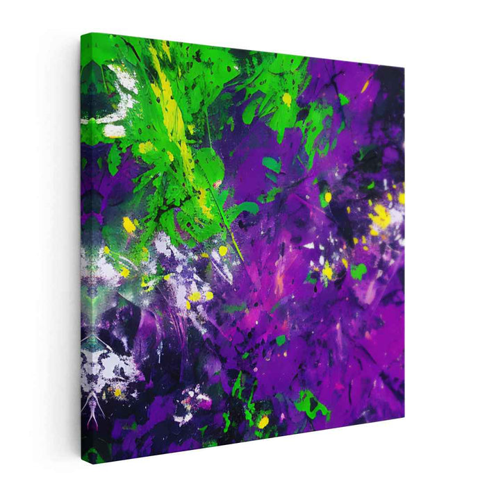 Emerging Emotions: Vivid Abstract Expressionist Canvas Art Print
