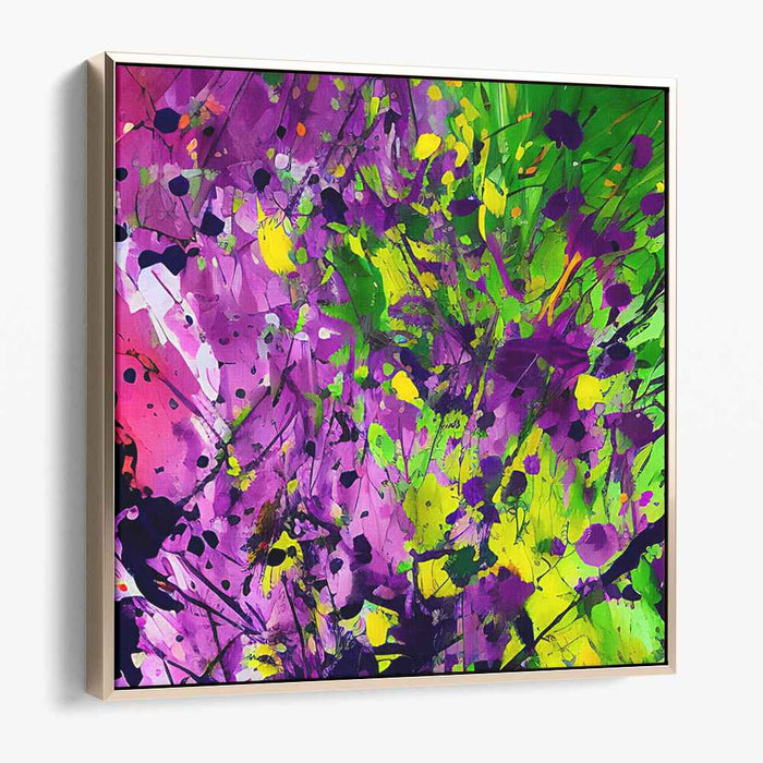 Purple Abstract Splatter #043