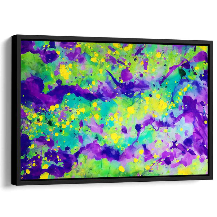 Colorful Bursting Dreamscape: Vibrant Abstract Splash Canvas Art Print