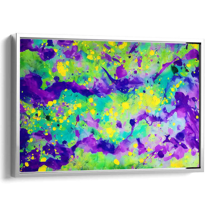 Colorful Bursting Dreamscape: Vibrant Abstract Splash Canvas Art Print