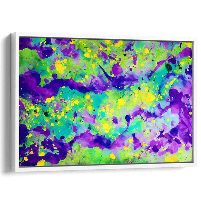 Colorful Bursting Dreamscape: Vibrant Abstract Splash Canvas Art Print