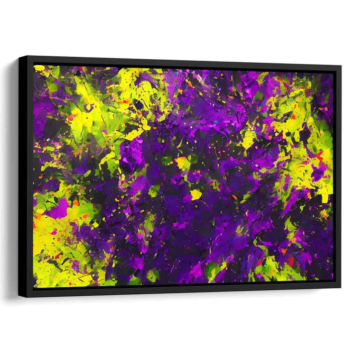 Ebullient Abstract Essence: Vibrant Abstract Expressionist Canvas Art Print